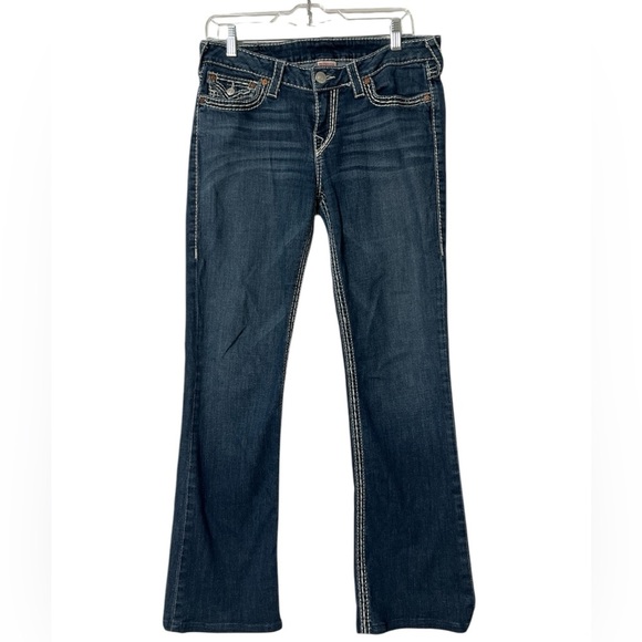 True Religion Denim - True Religion Blue Boot cut Low Rise Dark Wash horse shoe Denim Jeans Womens 30